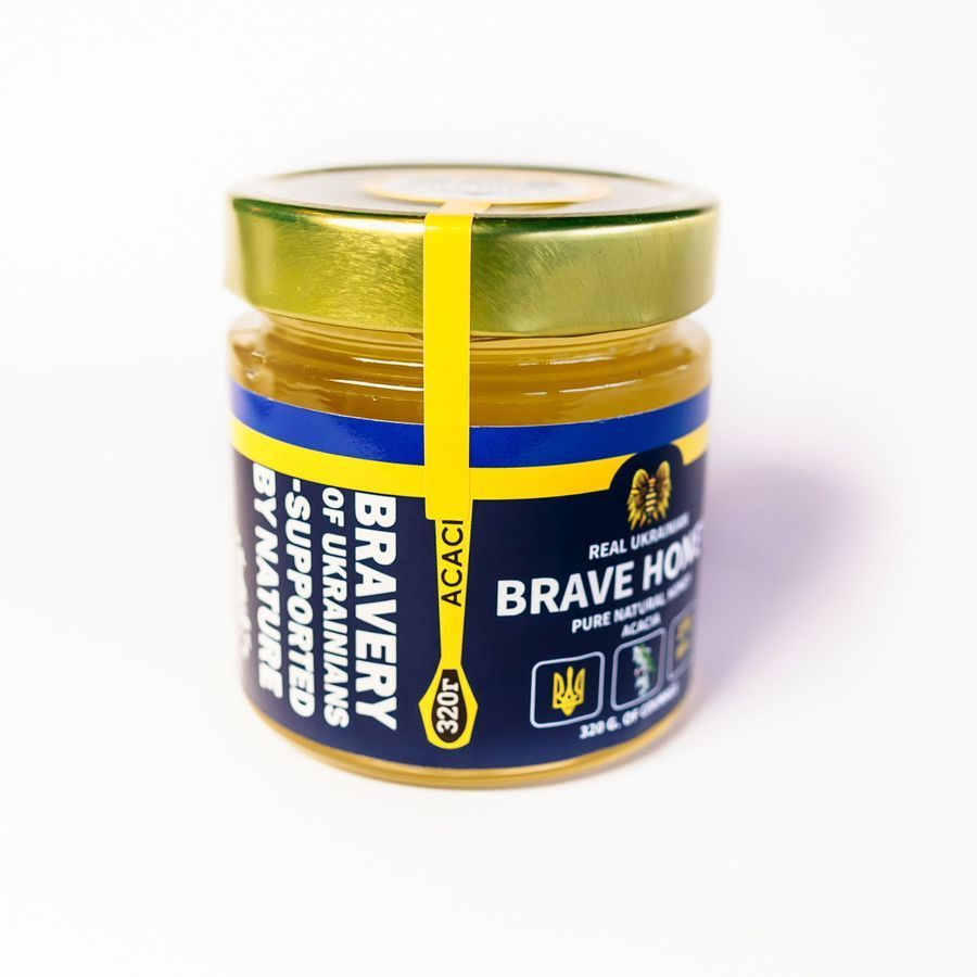 Brave honey Акацієвий, 320 гр brv-ac-01-320-en фото