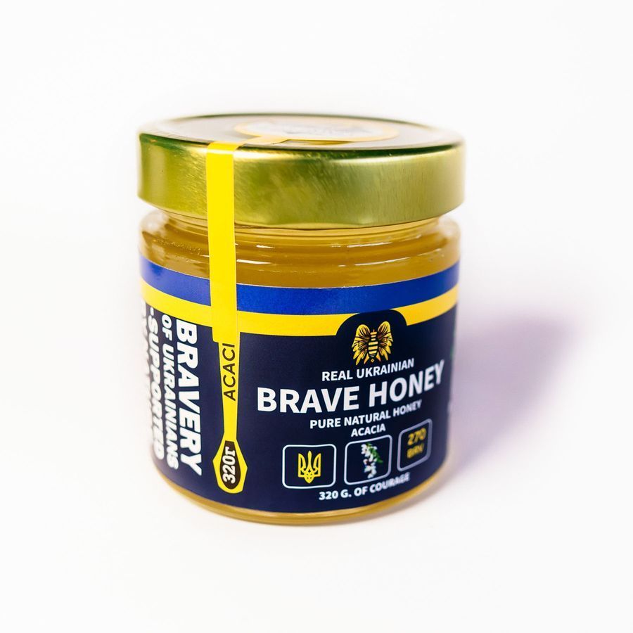 Brave honey Акацієвий, 320 гр brv-ac-01-320-en фото
