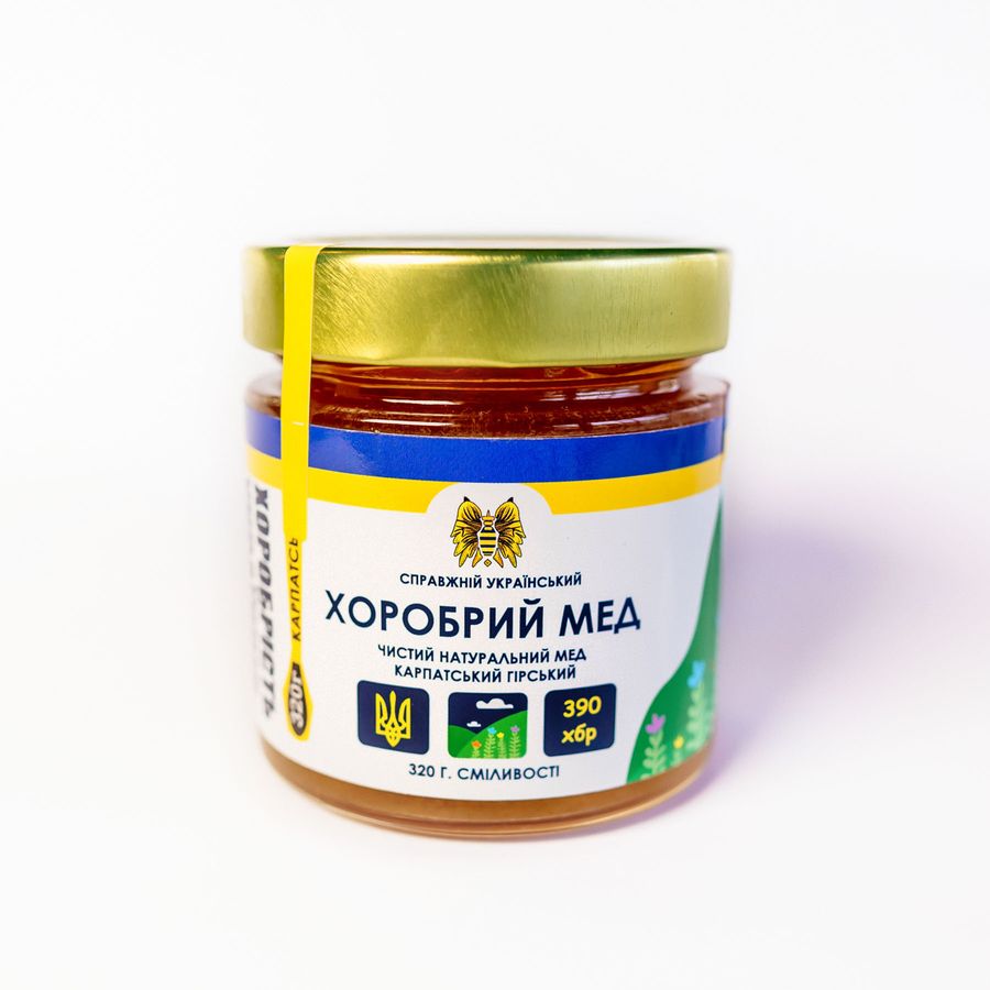 Brave Carpathian mountain honey, 320 gr