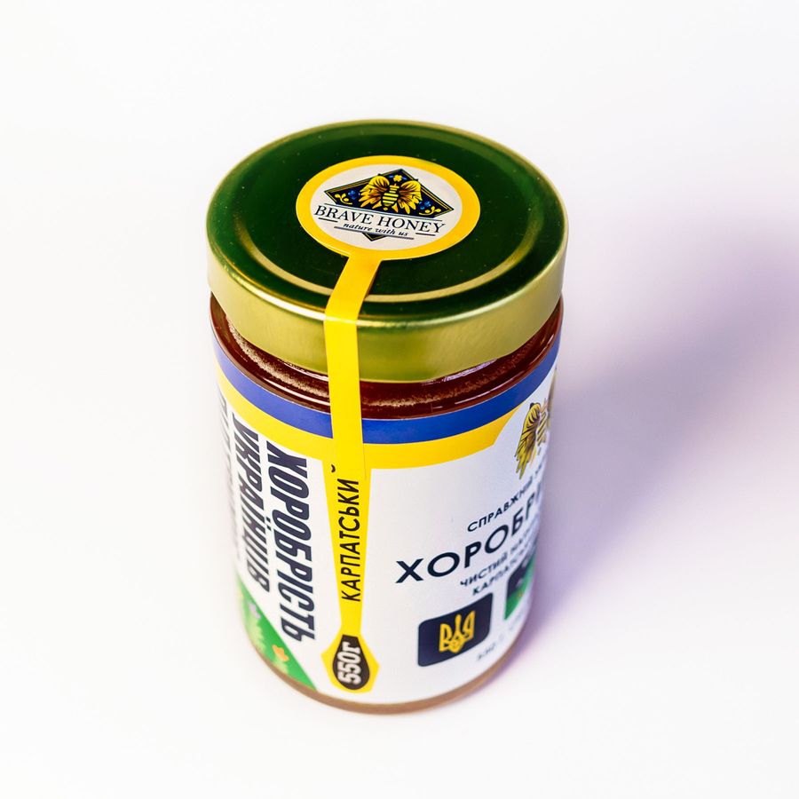 Brave Carpathian mountain honey, 550 gr