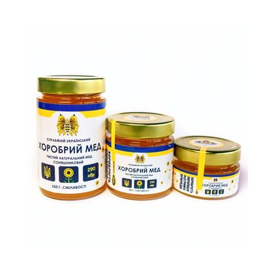 Brave sunflower honey, 320 gr