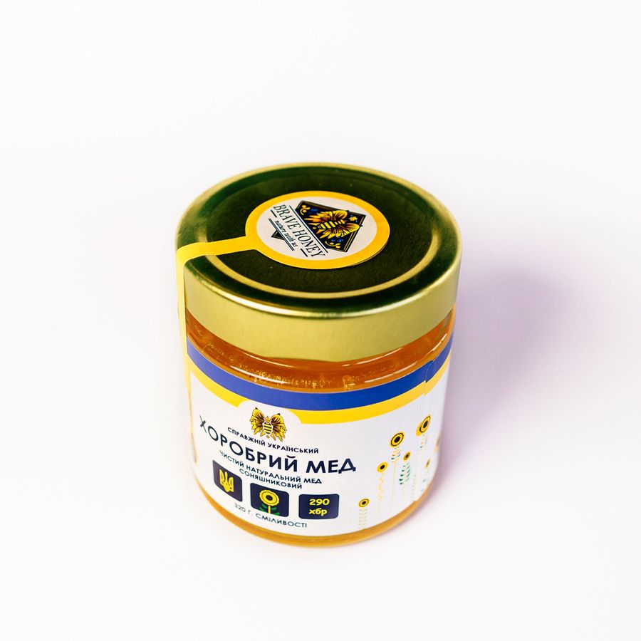 Brave sunflower honey, 320 gr