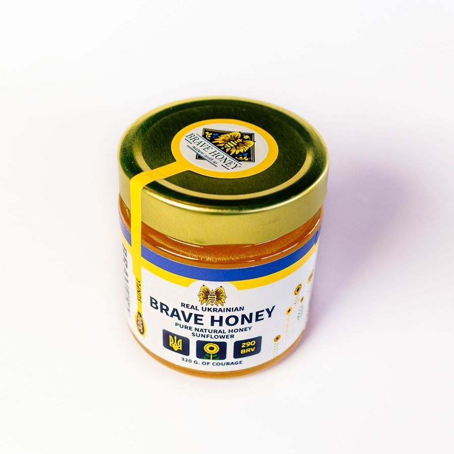 Brave honey Соняшниковий, 320 гр brv-sn-01-320-e фото