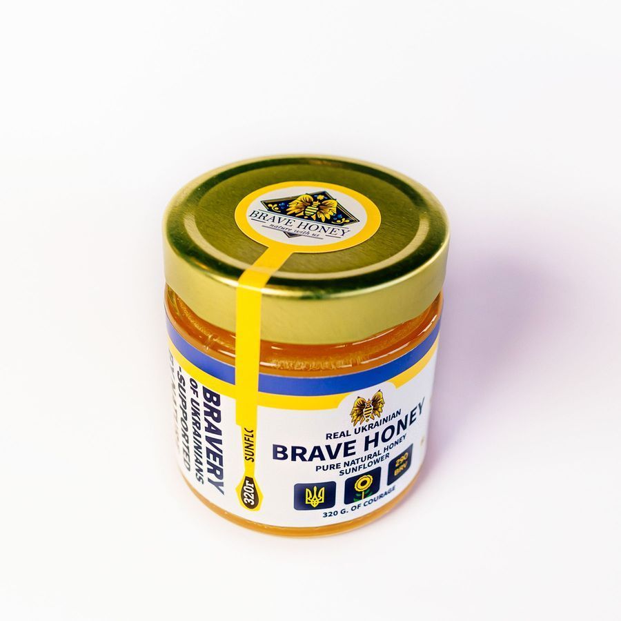 Brave honey Соняшниковий, 320 гр brv-sn-01-320-e фото