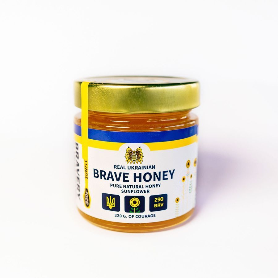Brave honey Соняшниковий, 320 гр brv-sn-01-320-e фото