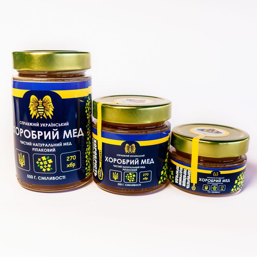 Brave Rapeseed honey, 170 gr