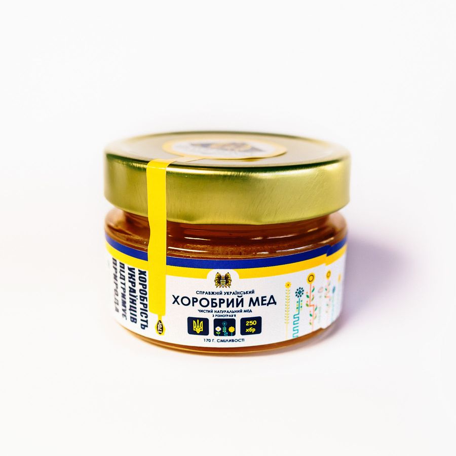 Brave honey from various herbs, 170 gr